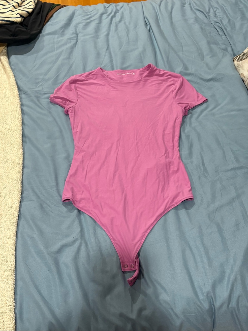 Abercrombie & Fitch Hot Pink Short Sleeve Bodysuit